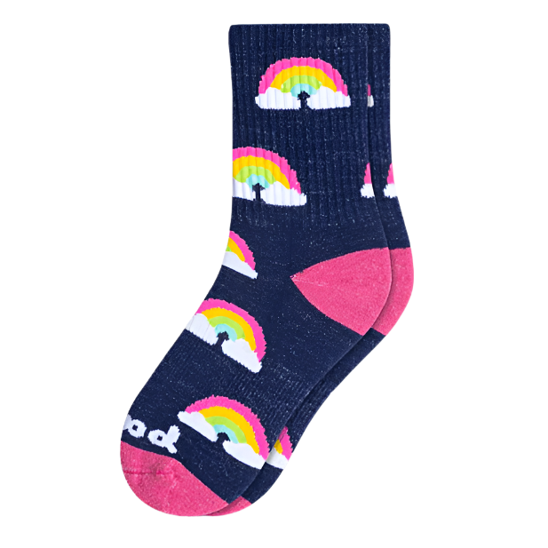 Pacas Kids' Crew Socks - Rainbow Socks Pacas