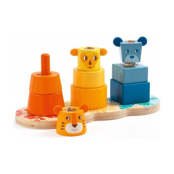 Djeco EL: Multi Stack Sorting & Stacking Toys Djeco