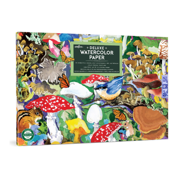 eeBoo Mushroom Watercolor Pad Paint Pad eeBoo