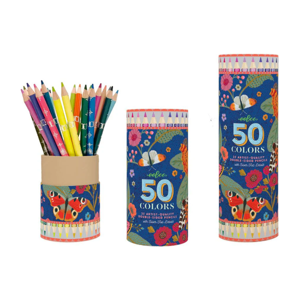 eeBoo Victoria's Double-Sided Colored Pencils- 25 Pieces Colored Pencils eeBoo