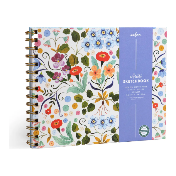 eeBoo Flora's Hardcover Artist Sketchbook Sketchbook eeBoo