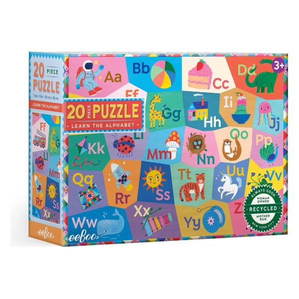 eeBoo Learn the Alphabet Puzzle- 20pc Puzzles &amp; Mazes eeBoo