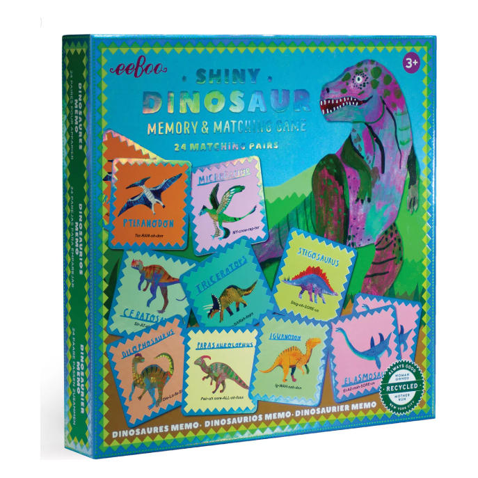 eeBoo Shiny Dinosaur Memory & Matching Game Puzzles & Mazes eeBoo