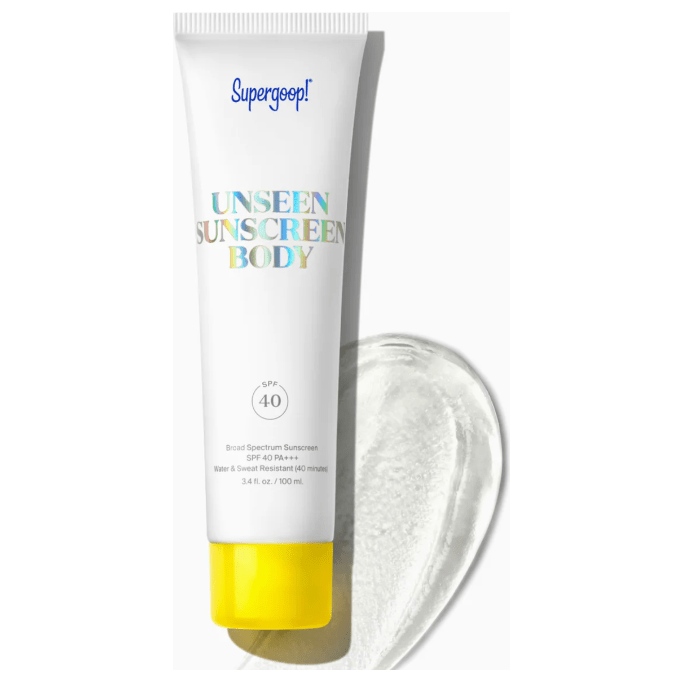 Supergoop! Unseen Sunscreen Body- SPF 40, 3.4oz Sunscreen Supergoop