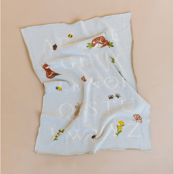 Blueberry Hill ABC Woodland Blanket Baby Blanket The Blueberry Hill