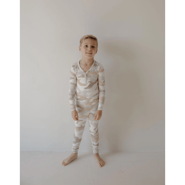 Forever French Bamboo Two Piece Pajama Set- Camo 2.0 Toddler Clothing Forever French Baby