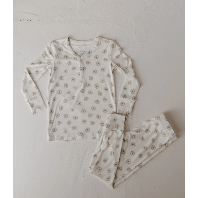 Forever French Bamboo Two Piece Pajama Set- Daisy Fields Toddler Clothing Forever French Baby