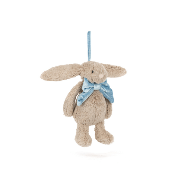 Jellycat Bashful Beige Bunny Ornament 25' Holiday Jellycat