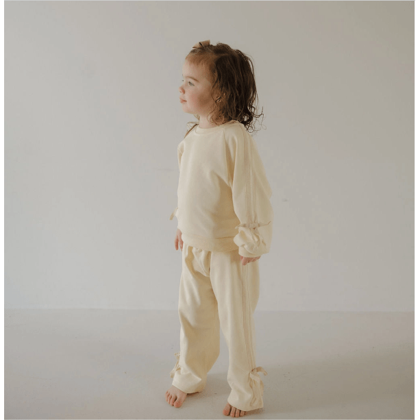 Forever French Child Sweat Set - Buttercream Bows Sweat Set Forever French Baby