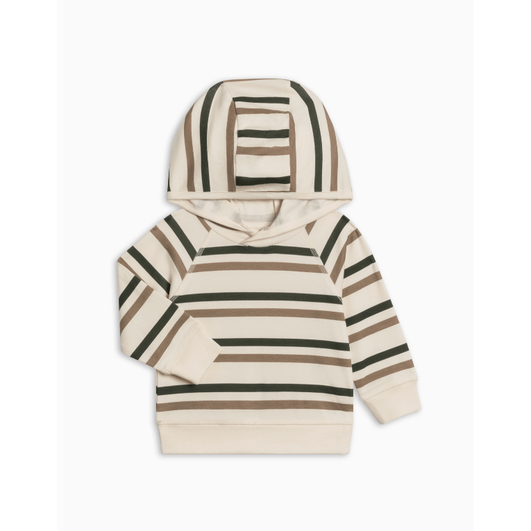 Striped toddler hoodie pullover.
