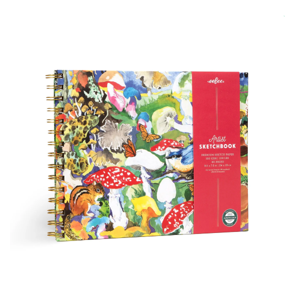 eeBoo Mushroom Hardcover Artist Sketchbook