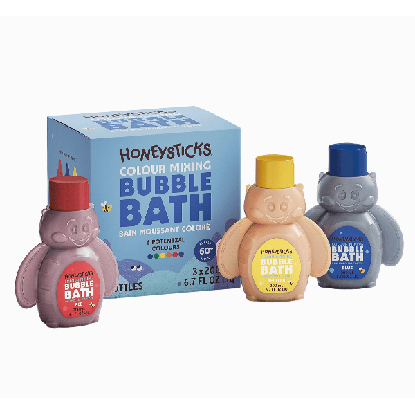 Honeysticks Bubble Bath Color Mixing 3 Pack Bubble Bath Honeysticks