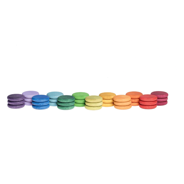 Grapat 36 Coins in 12 Colors Wooden Toys Grapat