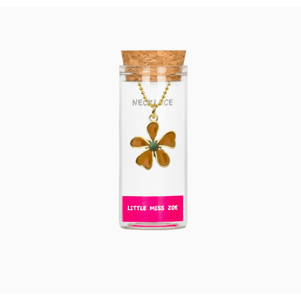 Little Miss Zoe Kids Charm Necklace- Yellow Flower Apparel Accessories Little Miss Zoe