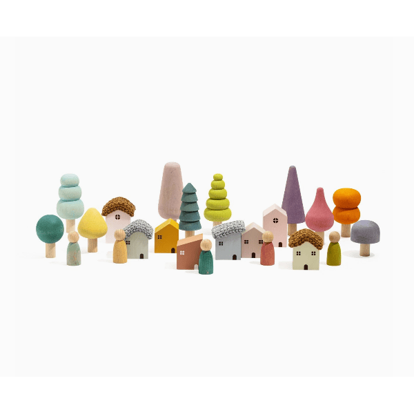 Maison Rue Bergen Building Blocks- Pastel Building Sets Maison Rue