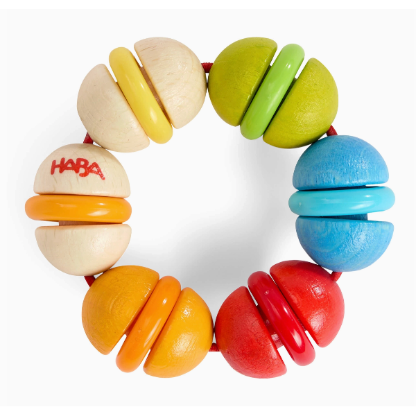 Haba Rainbow Rattle Grasping and Teething Toy Clutching toy Haba