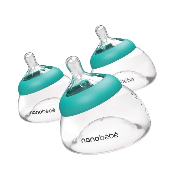 Nanobebe Breastmilk Baby Bottle- 2 Pack Bottles & Sippies Nanobebe Teal