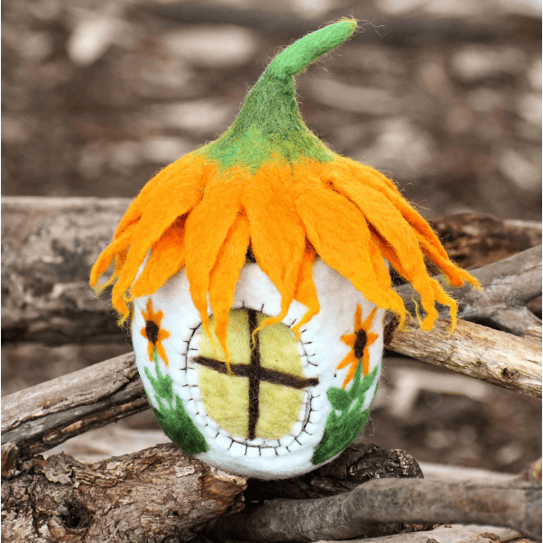 Tara Treasures Fairies and Gnomes House - Sunflower Felt Toy Tara Treasures