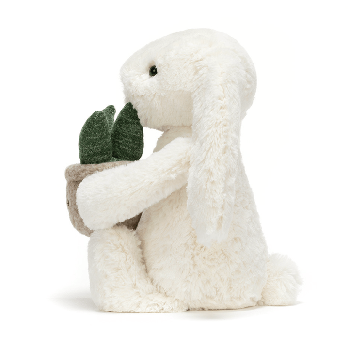Jellycat Cream Bunny With Plant Bunnies Jellycat