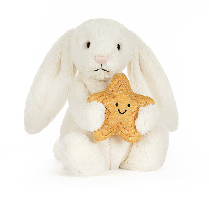 Jellycat Cream Bunny With Star Bunnies Jellycat