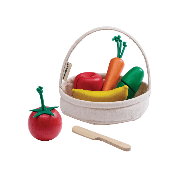 Plan Toys Farmers Market Mix Basket Toddler And Pretend Play Plan Toys