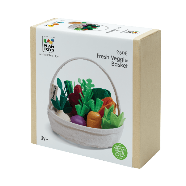 Plan Toys Fresh Veggie Basket Toddler And Pretend Play Plan Toys