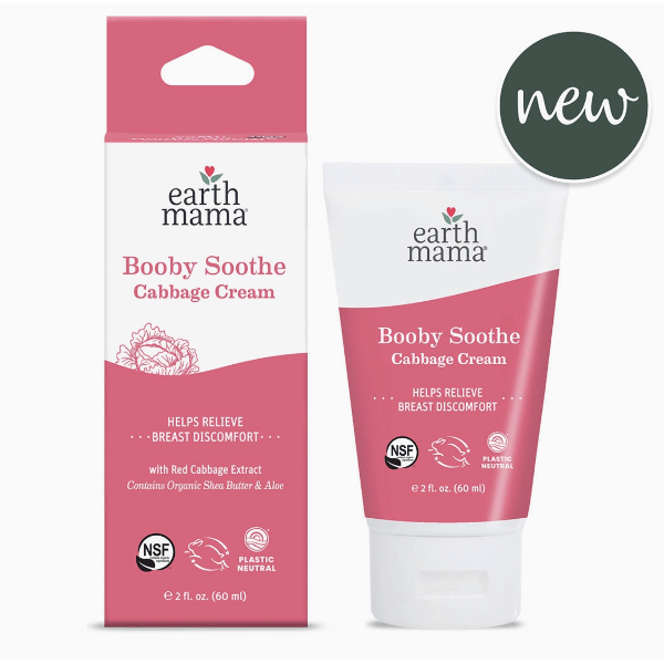 Earth Mama Booby Soothe Cabbage Cream Breastfeeding Earth Mama Organics