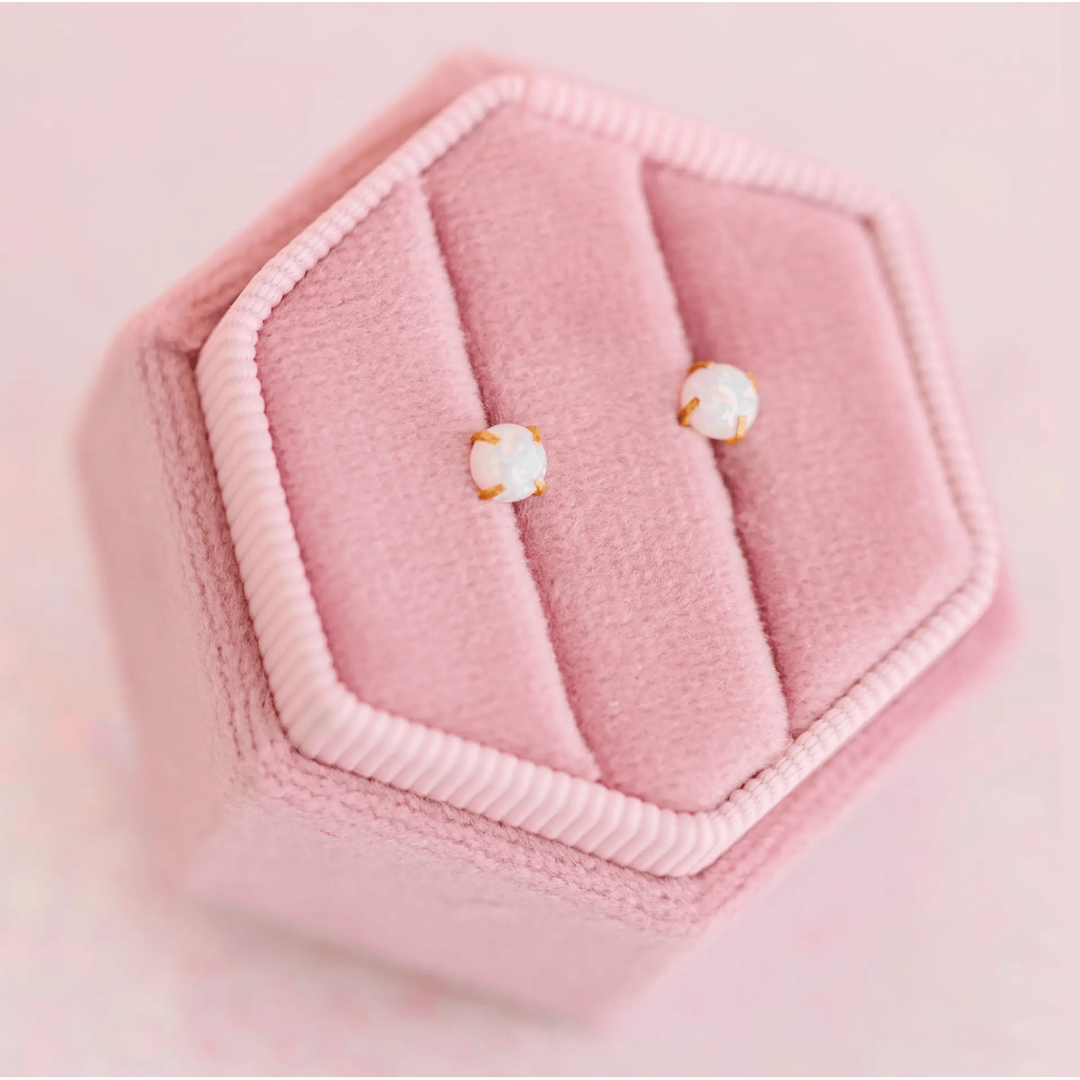 Pierced Co White Opal Earrings Earrings Pierced Co