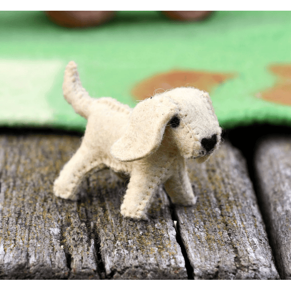Tara Treasures Felt Dog Farm Animal Toy Felt Toy Tara Treasures