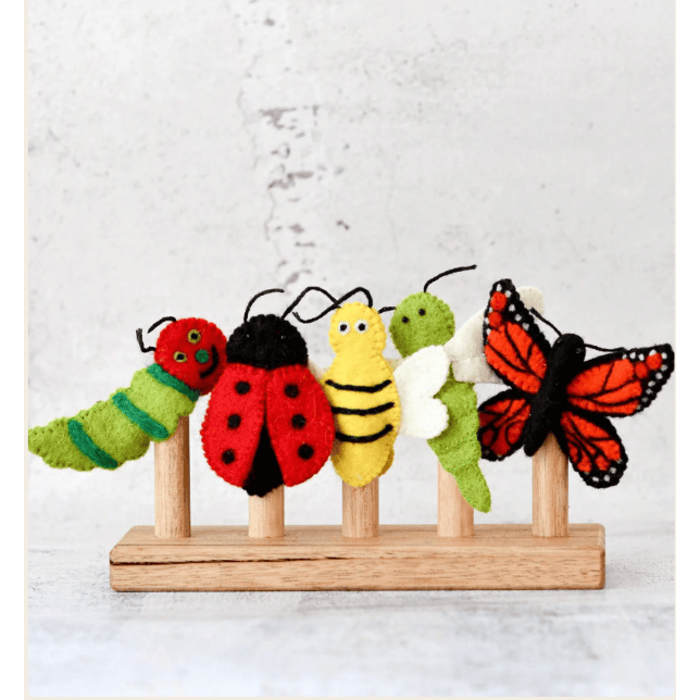 Tara Treasures Insects and Bugs - Finger Puppet Set