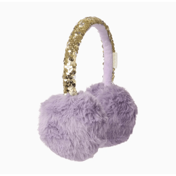 Rockahula Shimmer Sequin Earmuffs Lilac Ear Muffs Rockahula