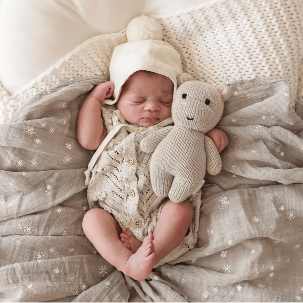 Cuddle + Kind Baby Hippo, Pebble Baby Animal Collection Cuddle + Kind