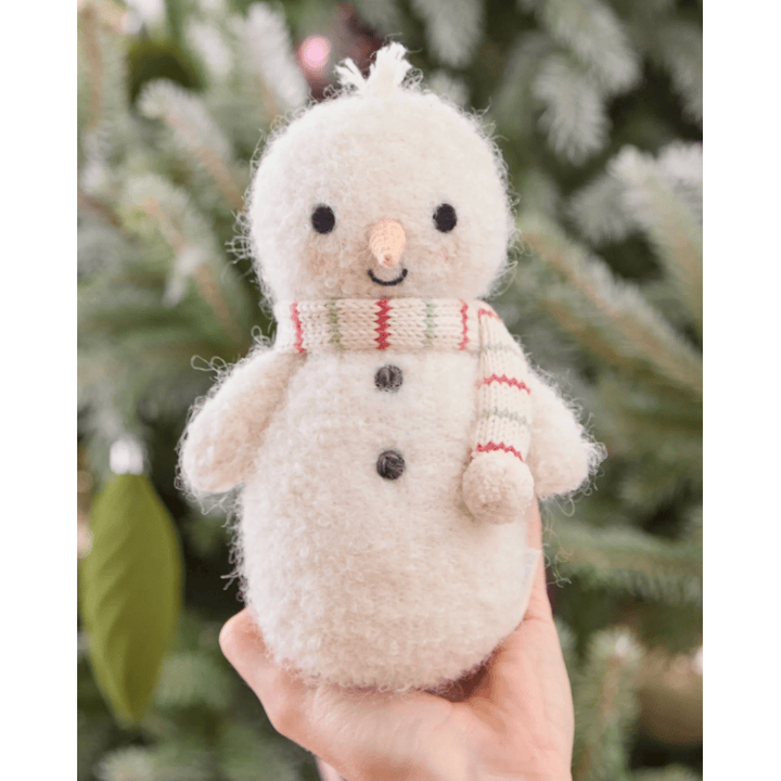 Cuddle + Kind Baby Snowman- Peppermint Stripe Baby Animal Collection Cuddle + Kind