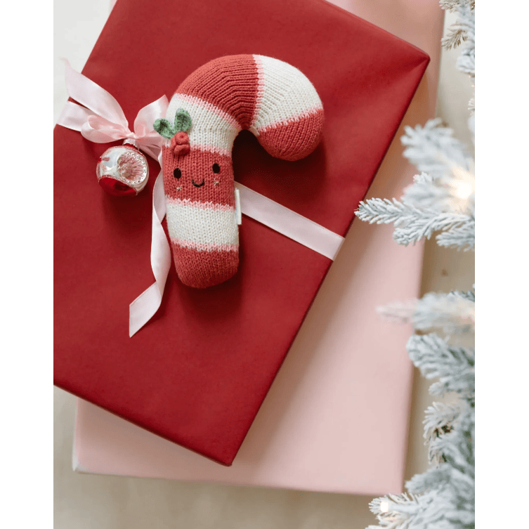 Cuddle + Kind Baby Candy Cane- Blush Stripe Baby Animal Collection Cuddle + Kind