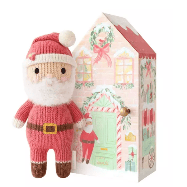 Cuddle + Kind Tiny Santa Baby Animal Collection Cuddle + Kind
