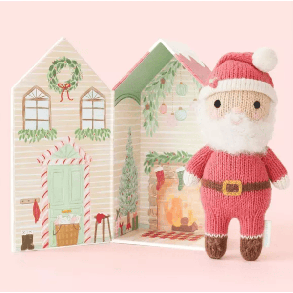 Cuddle + Kind Tiny Santa Baby Animal Collection Cuddle + Kind