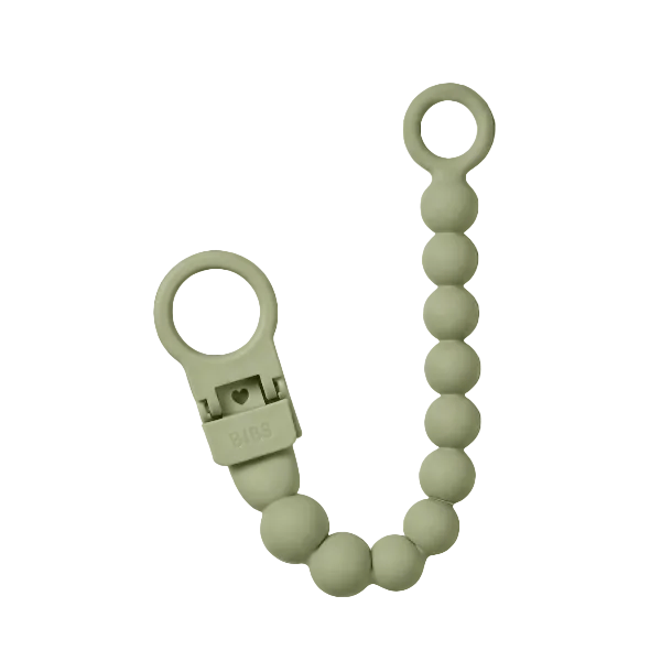 BIBS Beaded Pacifier Clip Pacifier Clips &amp; Holders BIBS USA Sage