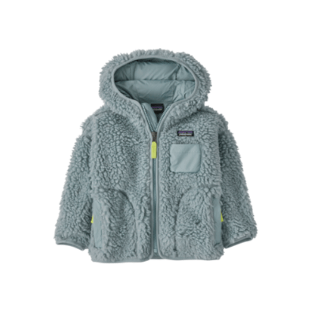 Baby Retro X Fleece Hoody Natural w Mallow Pink by Patagonia 12M