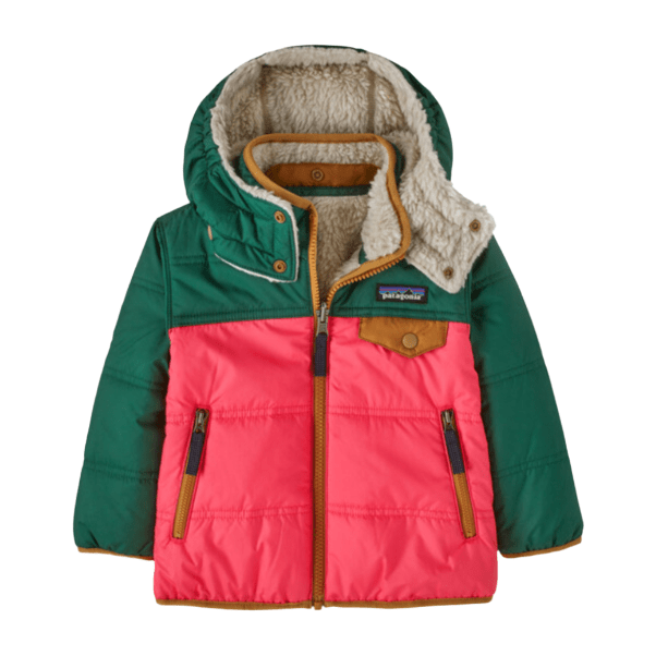 Fall 2024 Patagonia Baby Reversible Tribbles Hoody Baby Jacket Patagonia Sierra Pink 6 Months 