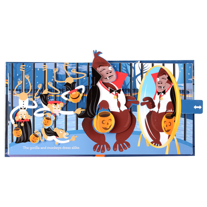 Up with Paper Pop Up Book- Halloween At The Zoo Books Jumping Jack Press   