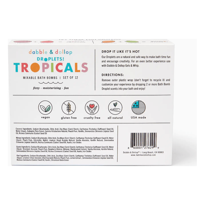 Dabble & Dollop Natural Bath Bombs Tropical Natural Toiletries Dabble & Dollop   
