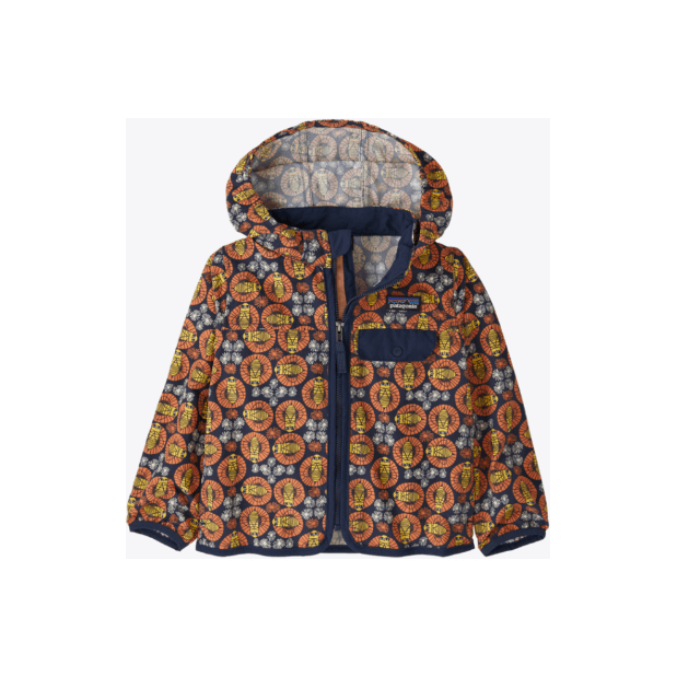 Spring 2025 Patagonia Baby Baggies Jacket Baby Jacket Patagonia Bee You- New Navy 12 Months