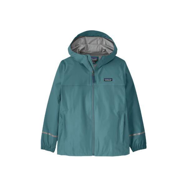 Spring 2025 Patagonia Kid's Torrentshell 3L Rain Jacket Kids Jacket Patagonia Wetland Blue X Small