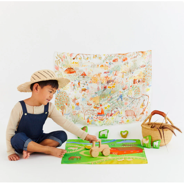 Sarah's Silks Farm Seek & Find Playsilk Toddler And Pretend Play Sarah's Silks