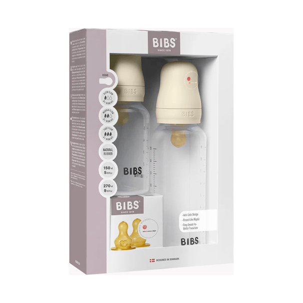 BIBS Grow and Flow Bottle Complete Set- 5oz/9oz Bottles & Sippies BIBS USA