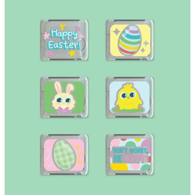 Glo Pals Limited Edition Spring Light-Up Cubes 6 Pack Bath Time Glo Pals Hoppy Days