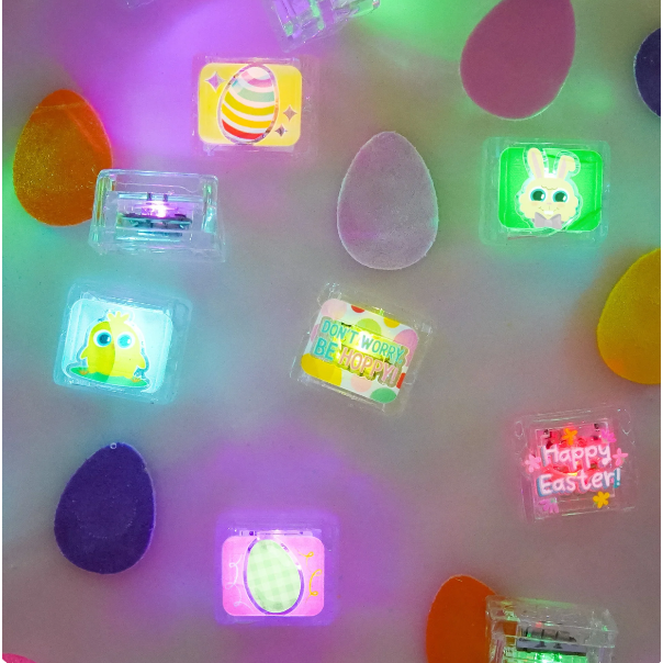 Glo Pals Limited Edition Spring Light-Up Cubes 6 Pack Bath Time Glo Pals