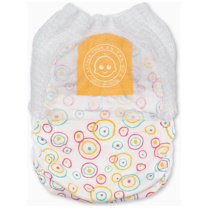 Products on the Go- Medium Little Toes Natural Disposable Swimmy Diapers 2 Pack Swim Diapers & Potty Learning Products on the Go