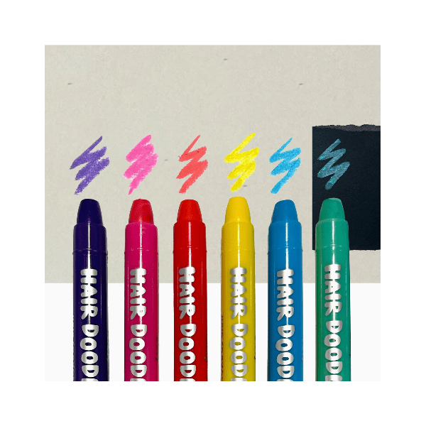 Ooly Hair Doodlers Hair Crayons- Set of 6 Crayons Ooly