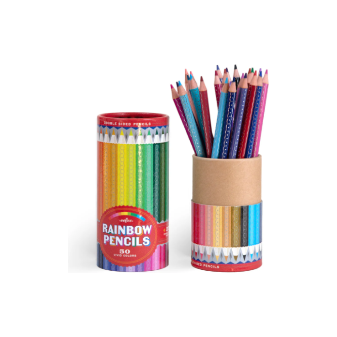 eeBoo Rainbow Double-Sided Colored Pencils- 25 Pieces Colored Pencils eeBoo